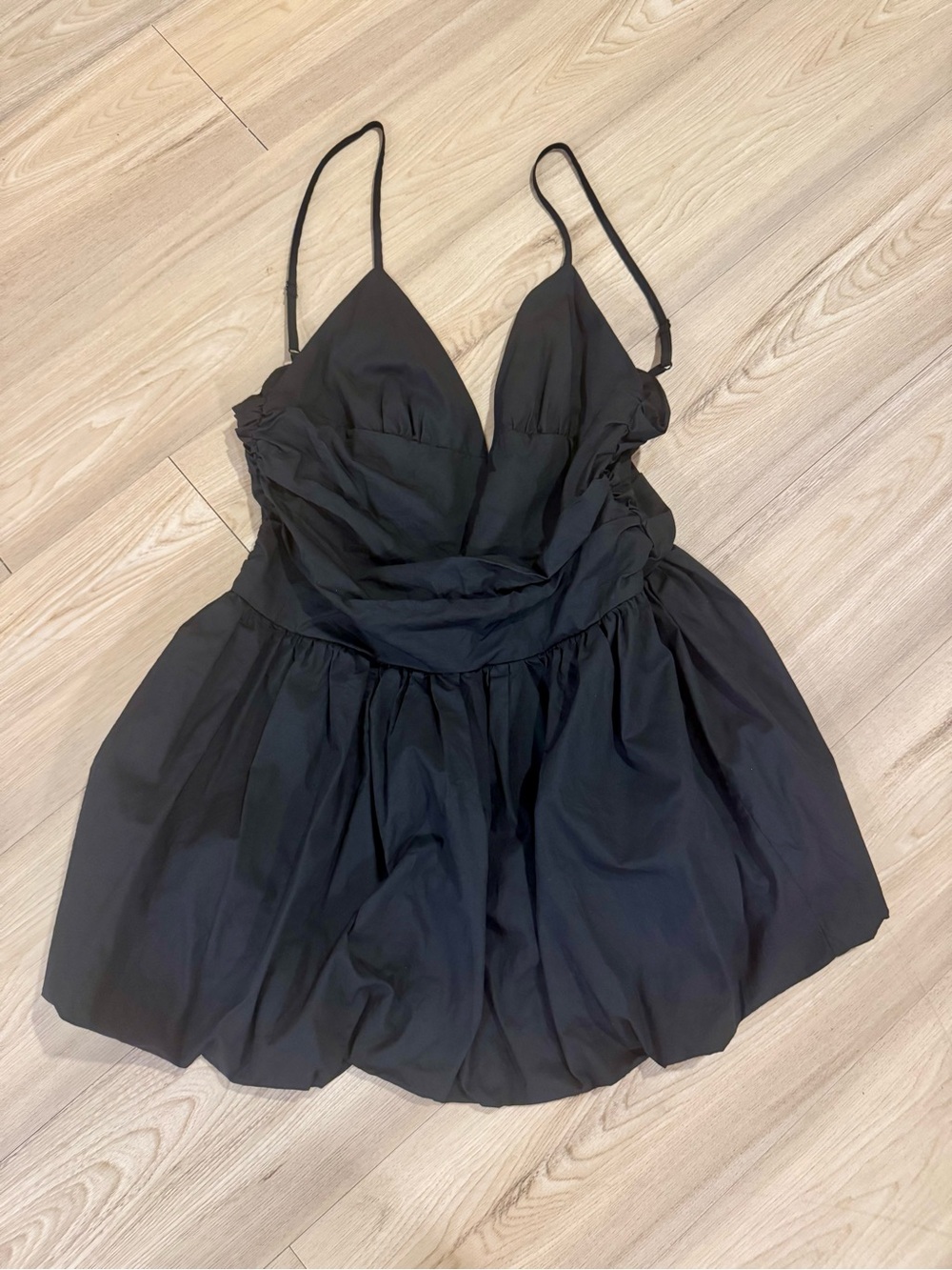 Forever 21 Black Bubble Mini Dress